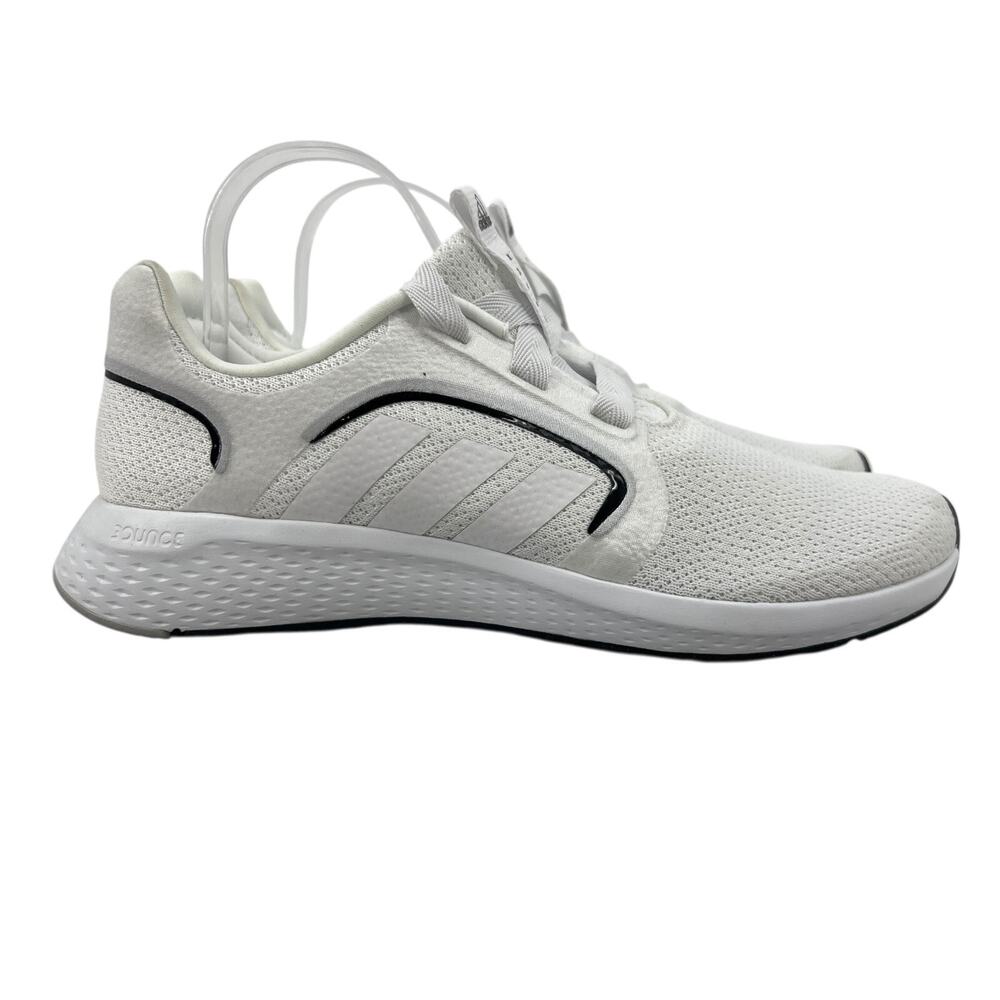 Adidas Womens 9 Running Shoes White Black Edge Lux Lace Up Low Trainer‎ H03865